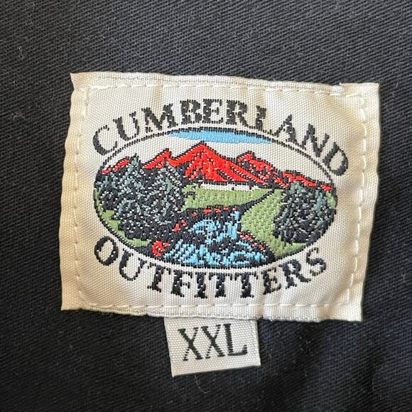 Cumberland Outfitters XXL black tan long sleeve button down top horse western - Picture 4 of 7